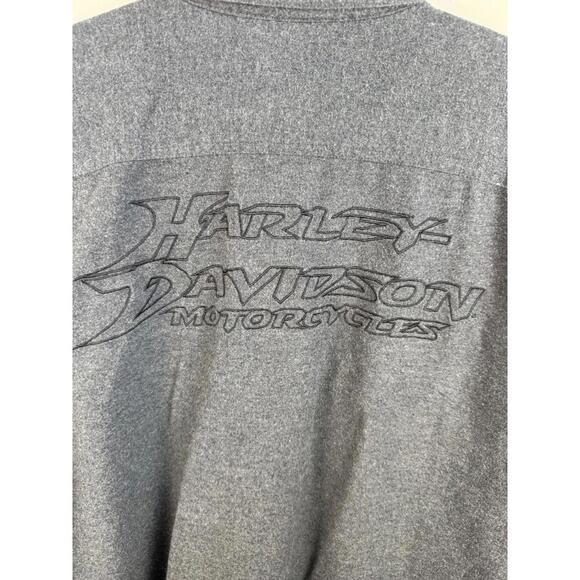 Harley-Davidson Other - Harley Davidson Shirt Mens Flannel Button Down Gray XL Motorcycle Biker